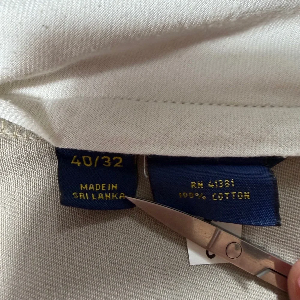 NWOT Polo Ralph Lauren Mens Classic Fit Chino Pants Tan‎ Khaki 100% Cotton 40x32
